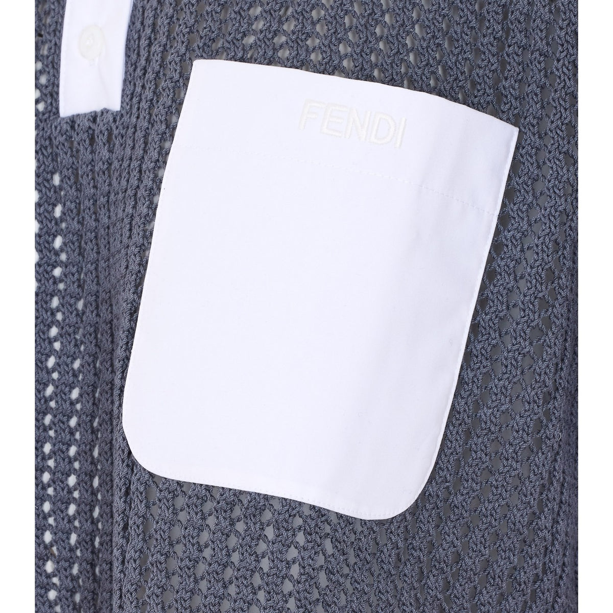 Fendi Women Military Mesh Polo