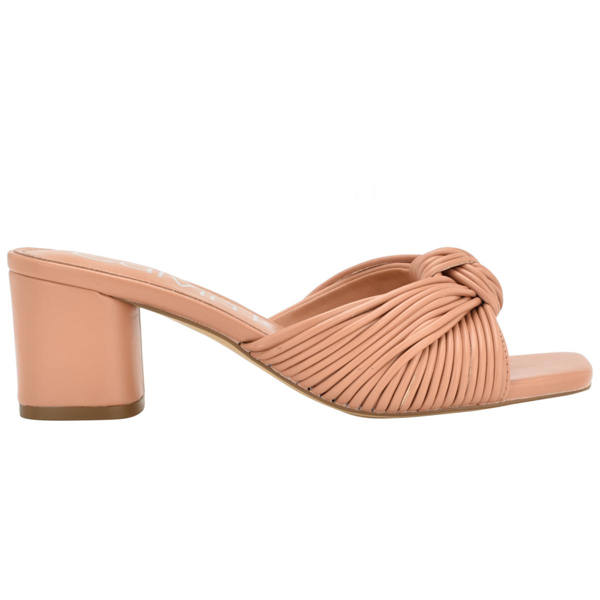 Beanca Womens Faux Leather Slip-On Strappy Sandals
