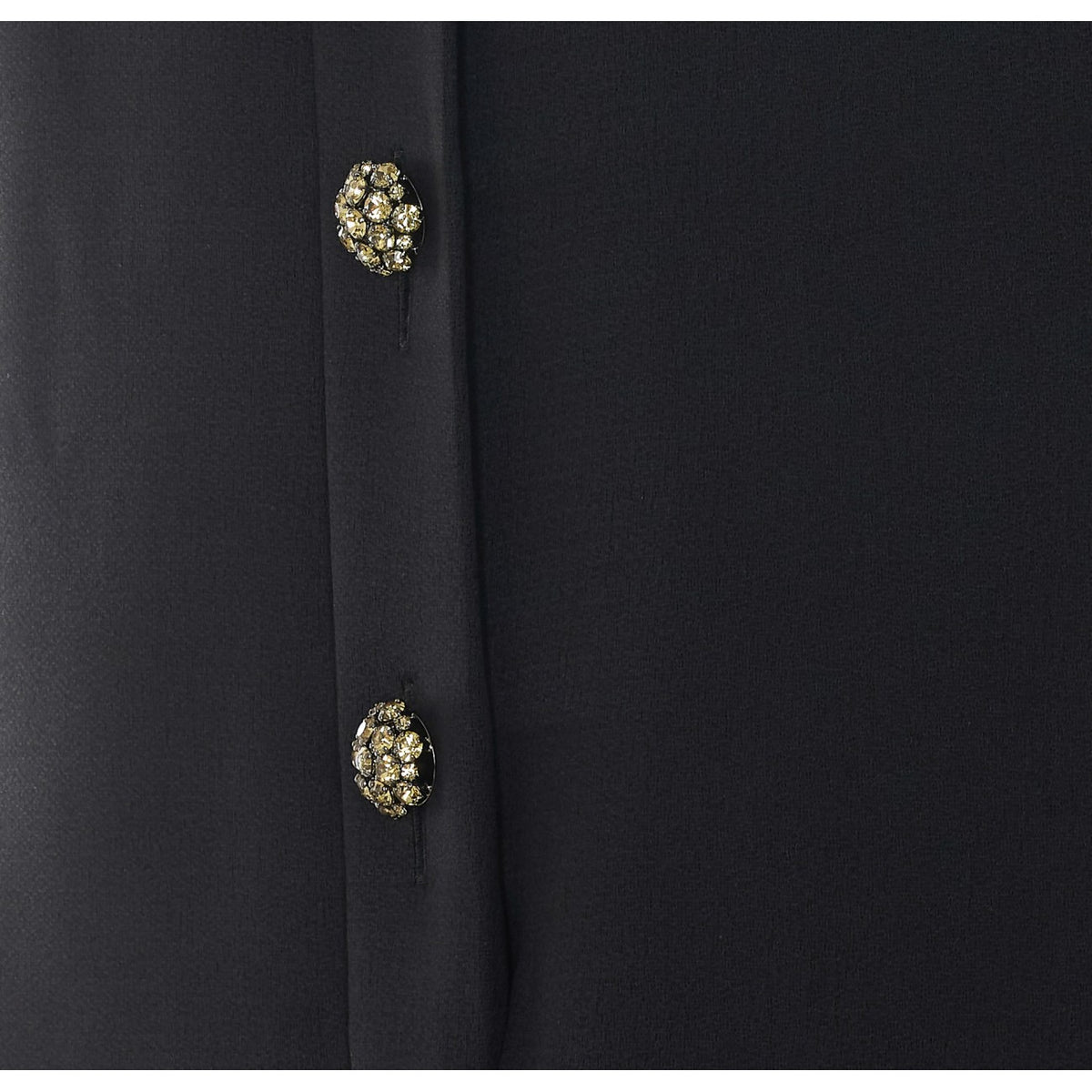 Saint Laurent Saint Laurent Women Mini Buttons And Crystals Dress