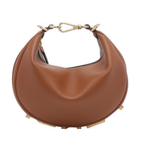 Fendi Women Mini Fendigraphy Denim Hobo Bag