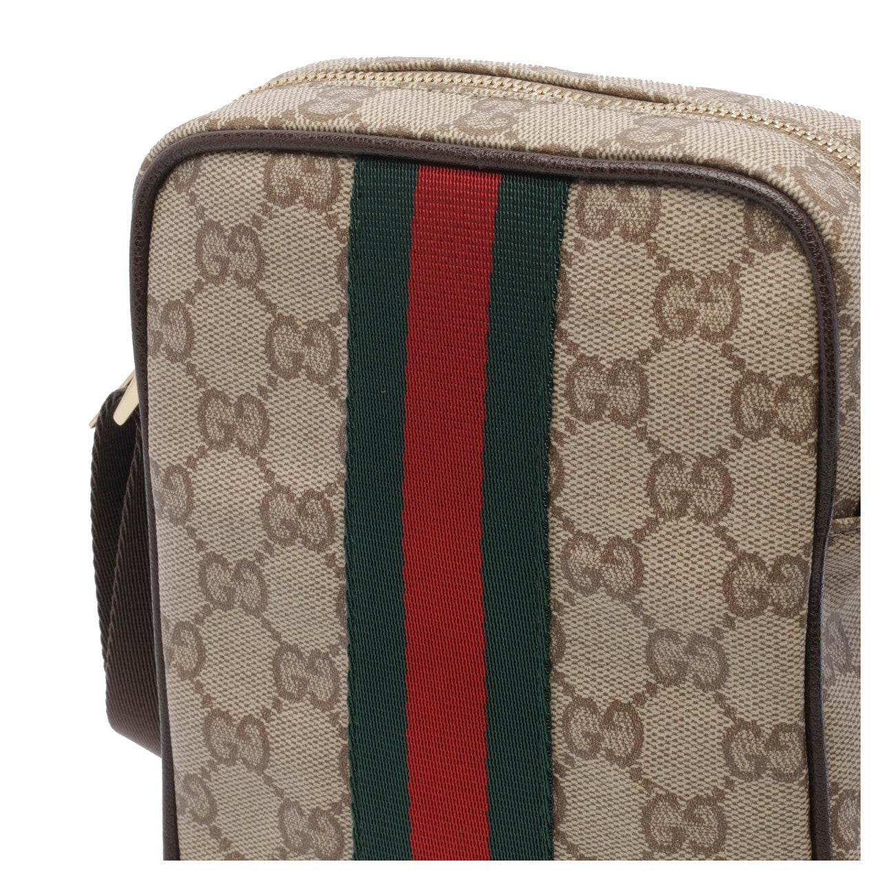 Gucci Men Mini Gg And Web Crossbody Bag
