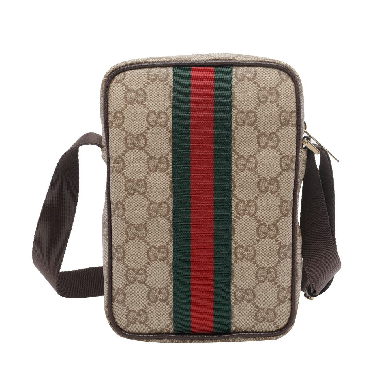 Gucci Men Mini Gg And Web Crossbody Bag