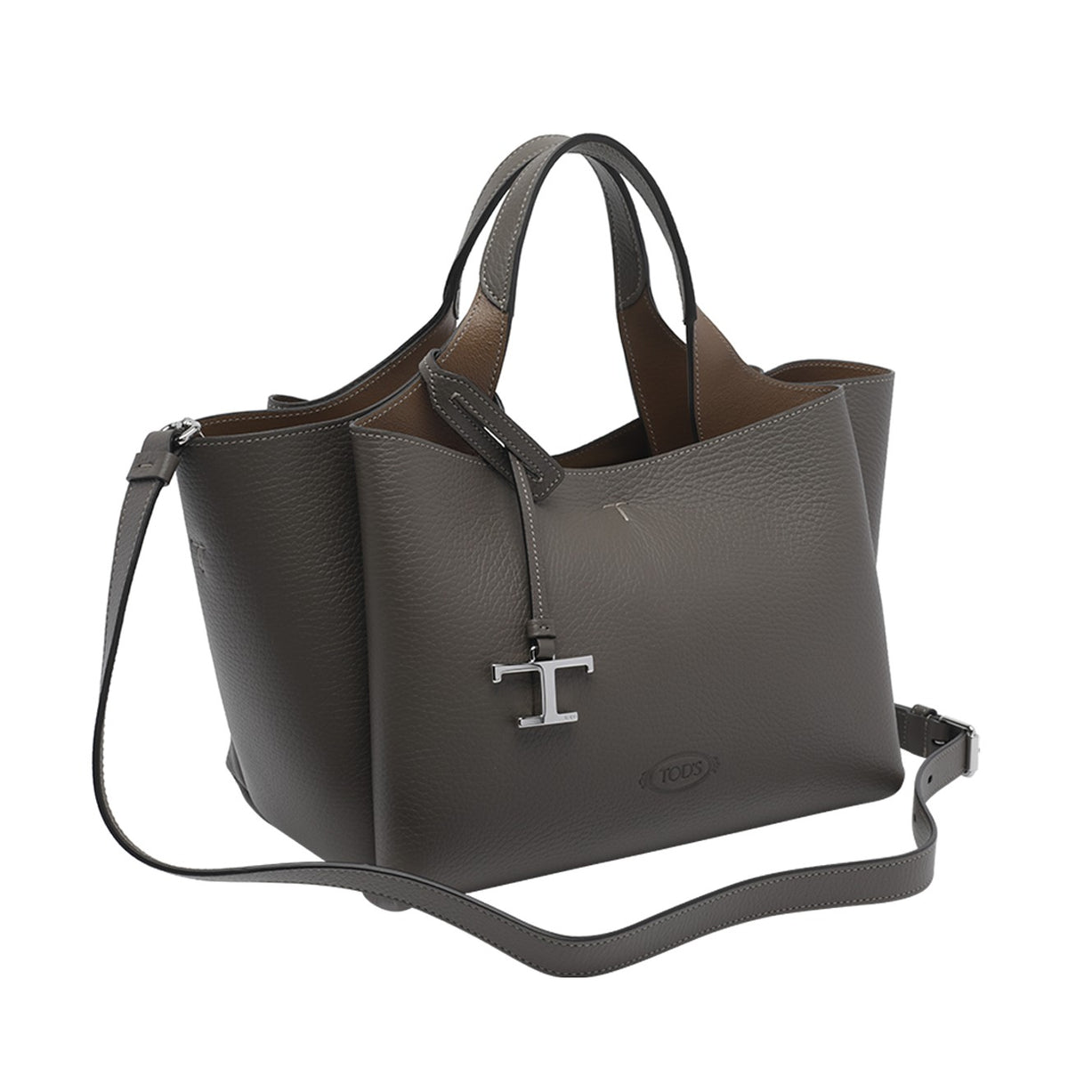 Tod's Women Mini Leather Bag With T Timeless Pendant