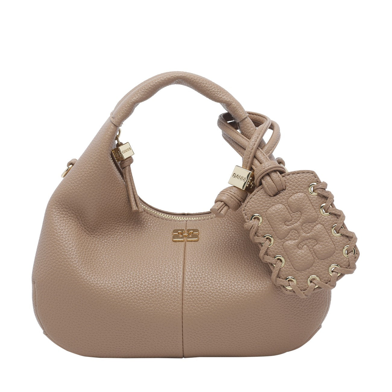 Ganni Ganni Women Mini Logo Hobo Bag