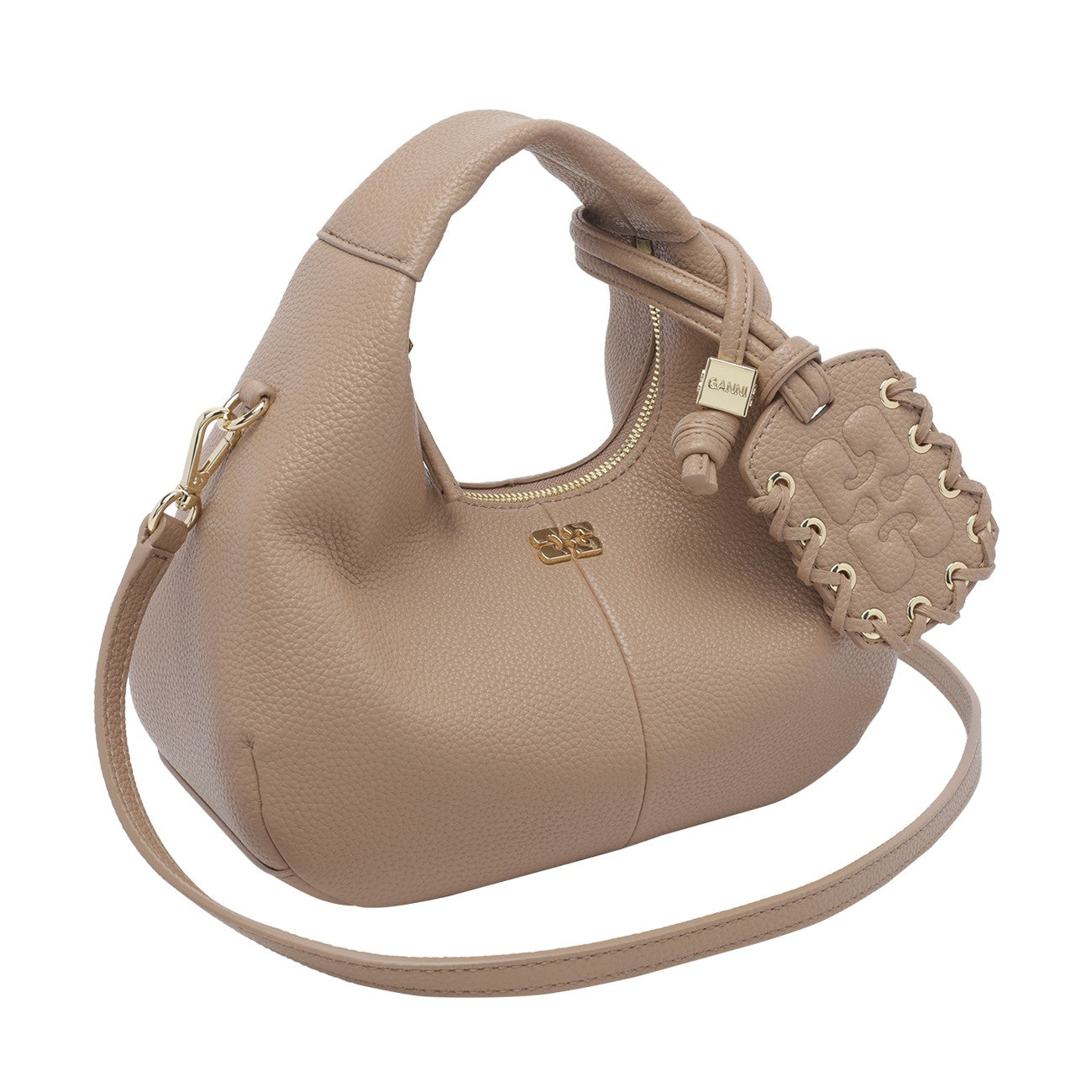 Ganni Ganni Women Mini Logo Hobo Bag