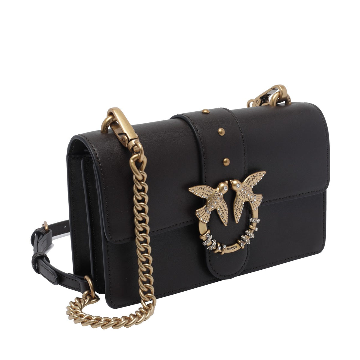 Pinko Women Mini Love One Crossbody Bag With Jewel Buckle