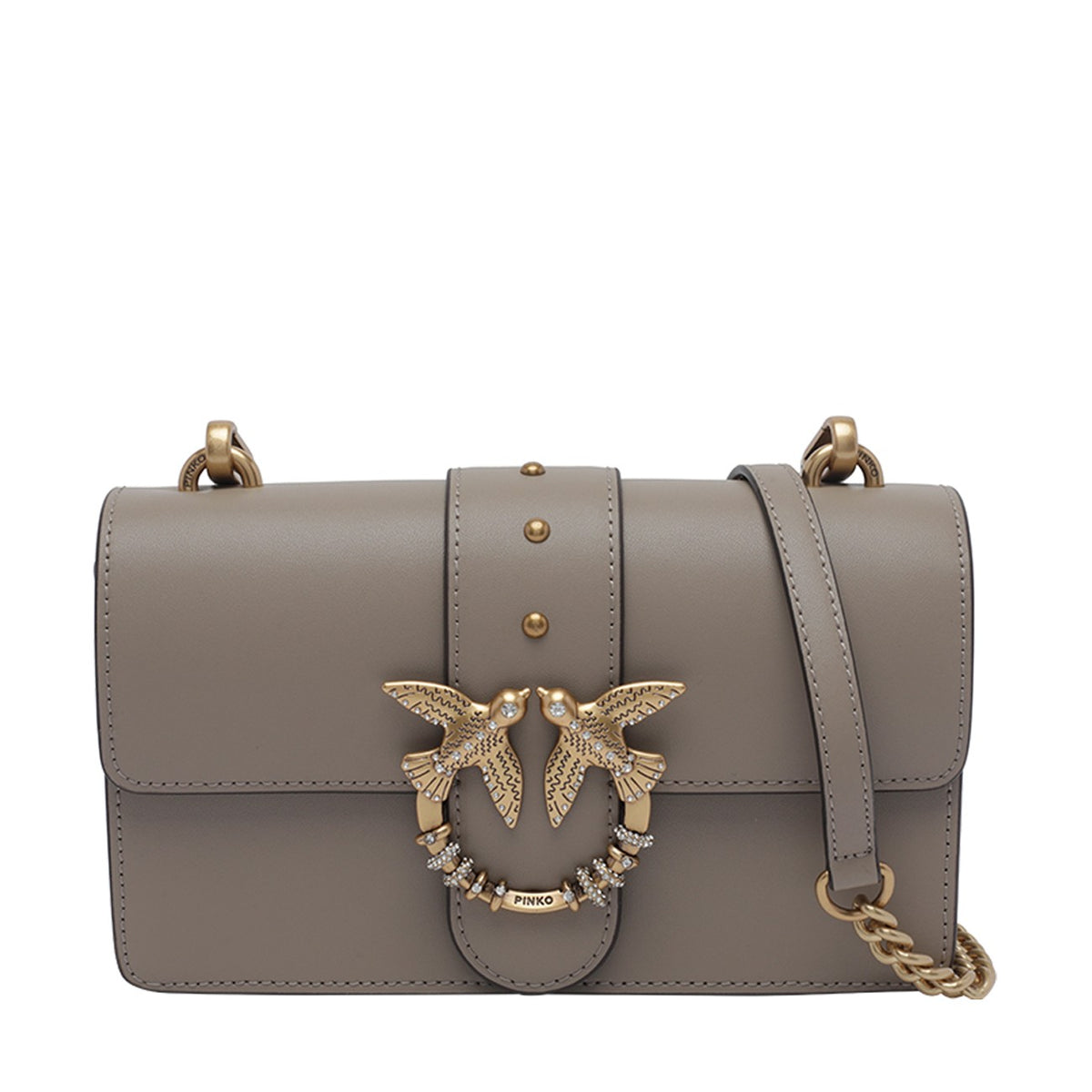Pinko Women Mini Love One Jewel Buckle Crossbody Bag