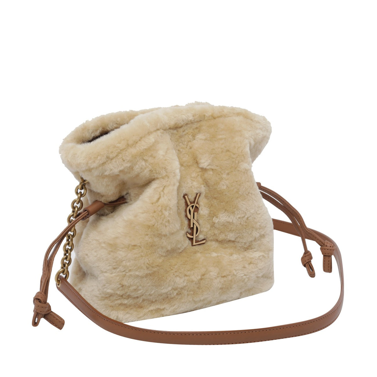 Saint Laurent Saint Laurent Women Mini Shearling Jamie Crossbody Bag