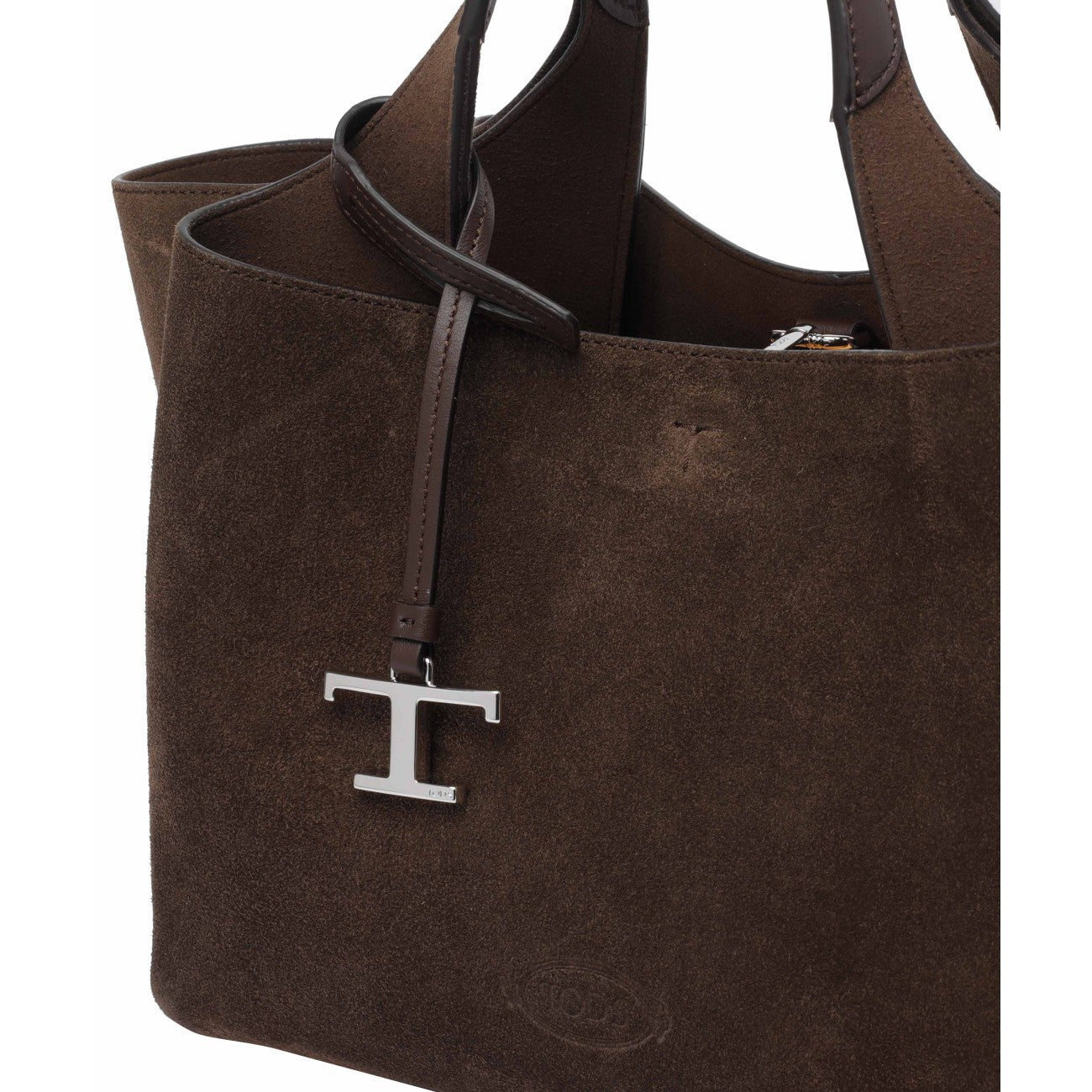 Tod's Tod's Women Mini Suede Handbag With T Timeless Charm