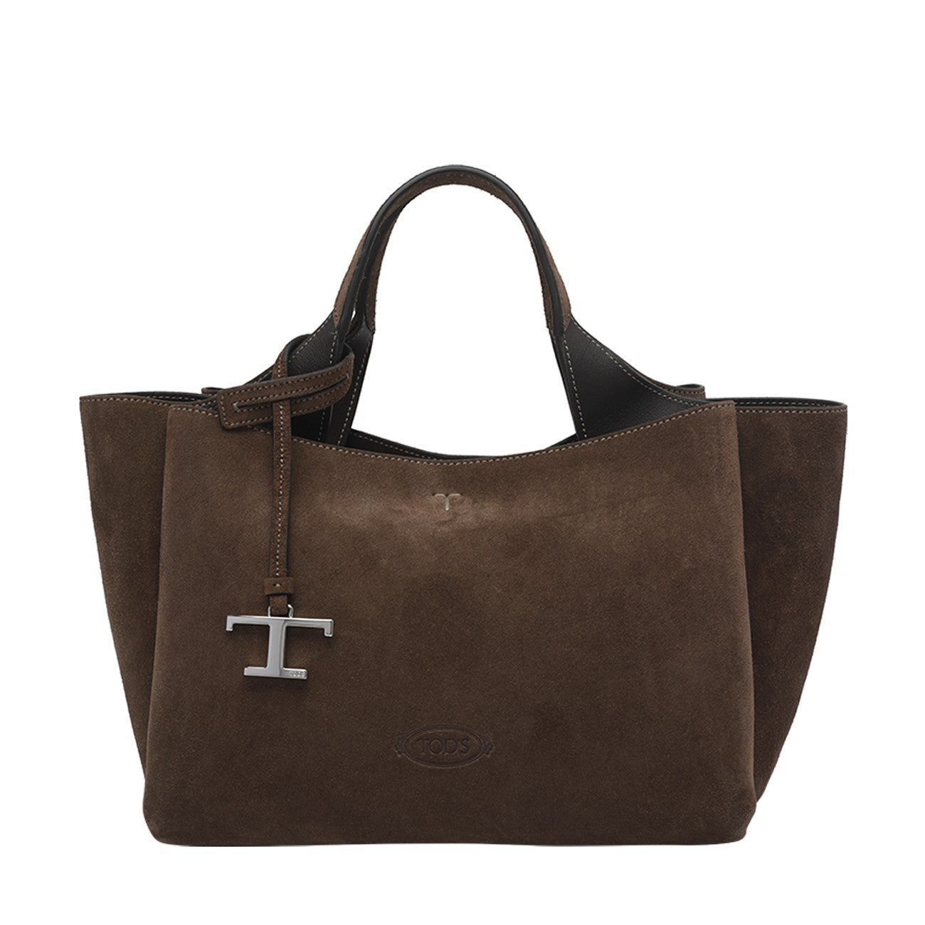 Tod's Tod's Women Mini Suede Handbag With T Timeless Pendant