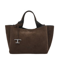 Tod's Tod's Women Mini Suede Handbag With T Timeless Pendant