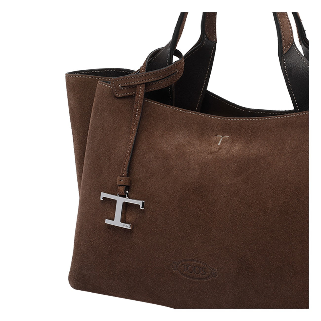 Tod's Tod's Women Mini Suede Handbag With T Timeless Pendant