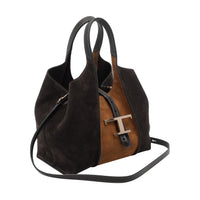 Tod's Tod's Women Mini Suede T Timeless Shopping Bag