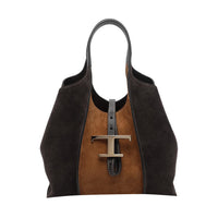 Tod's Tod's Women Mini Suede T Timeless Shopping Bag