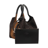 Tod's Tod's Women Mini Suede T Timeless Shopping Bag