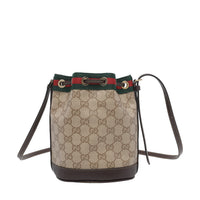 Gucci Women Mini Web Detail And Gg Bucket Bag