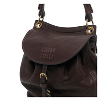 Miu Miu Women Miu Miu Logo Leather Backpack