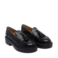 Miu Miu Miu Miu Women Miu Miu Logo Leather Loafers