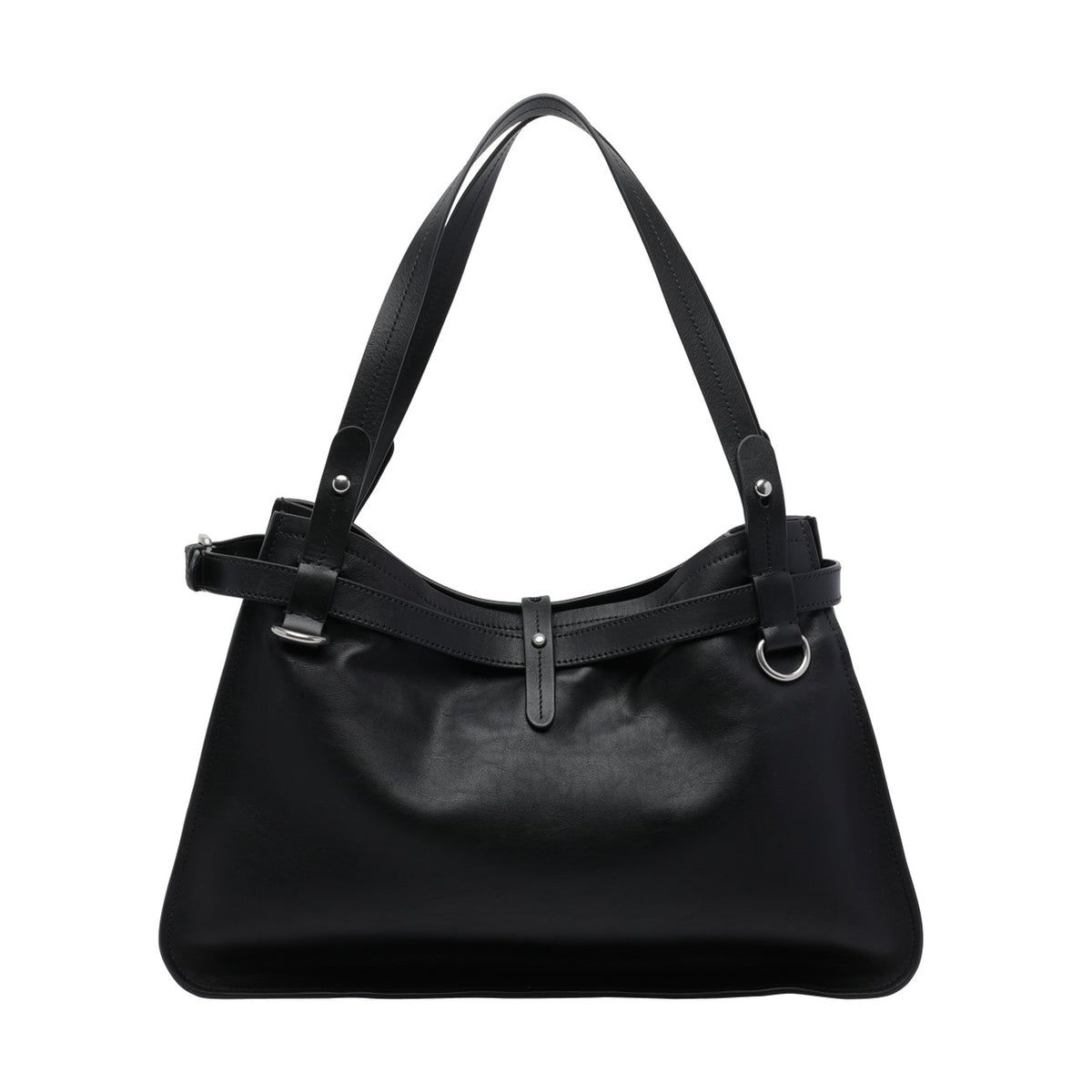 Miu Miu Women Miu Miu Logo Leather Shoulder Bag