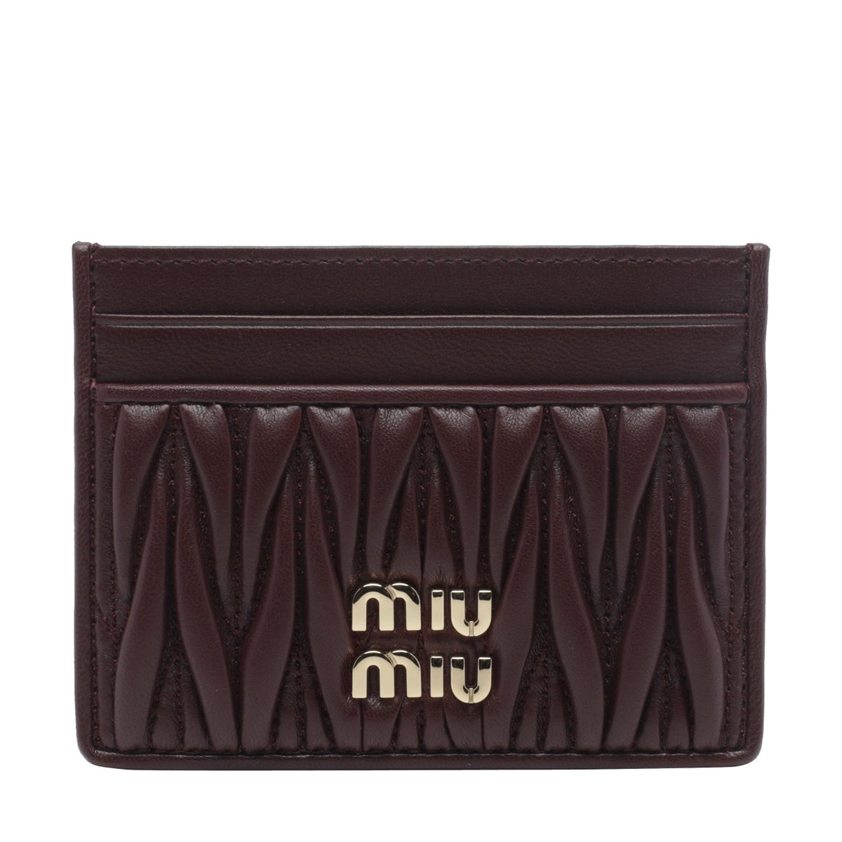 Miu Miu Miu Miu Women Miu Miu Logo Matelasse' Cards Holder