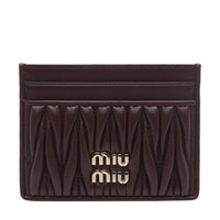 Miu Miu Miu Miu Women Miu Miu Logo Matelasse' Cards Holder