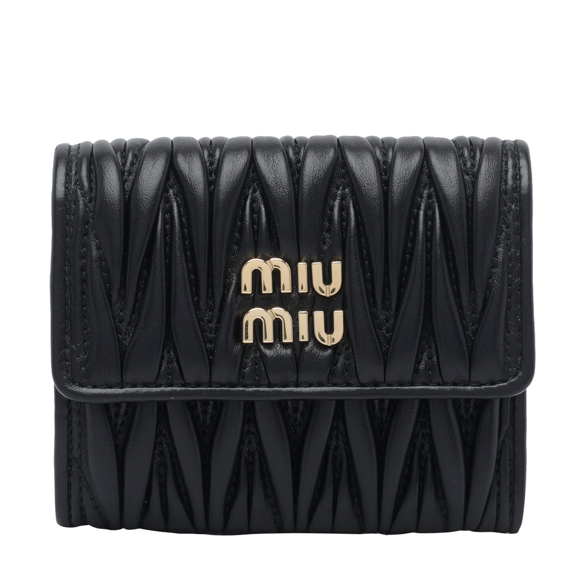 Miu Miu Women Miu Miu Logo Matelasse' Wallet