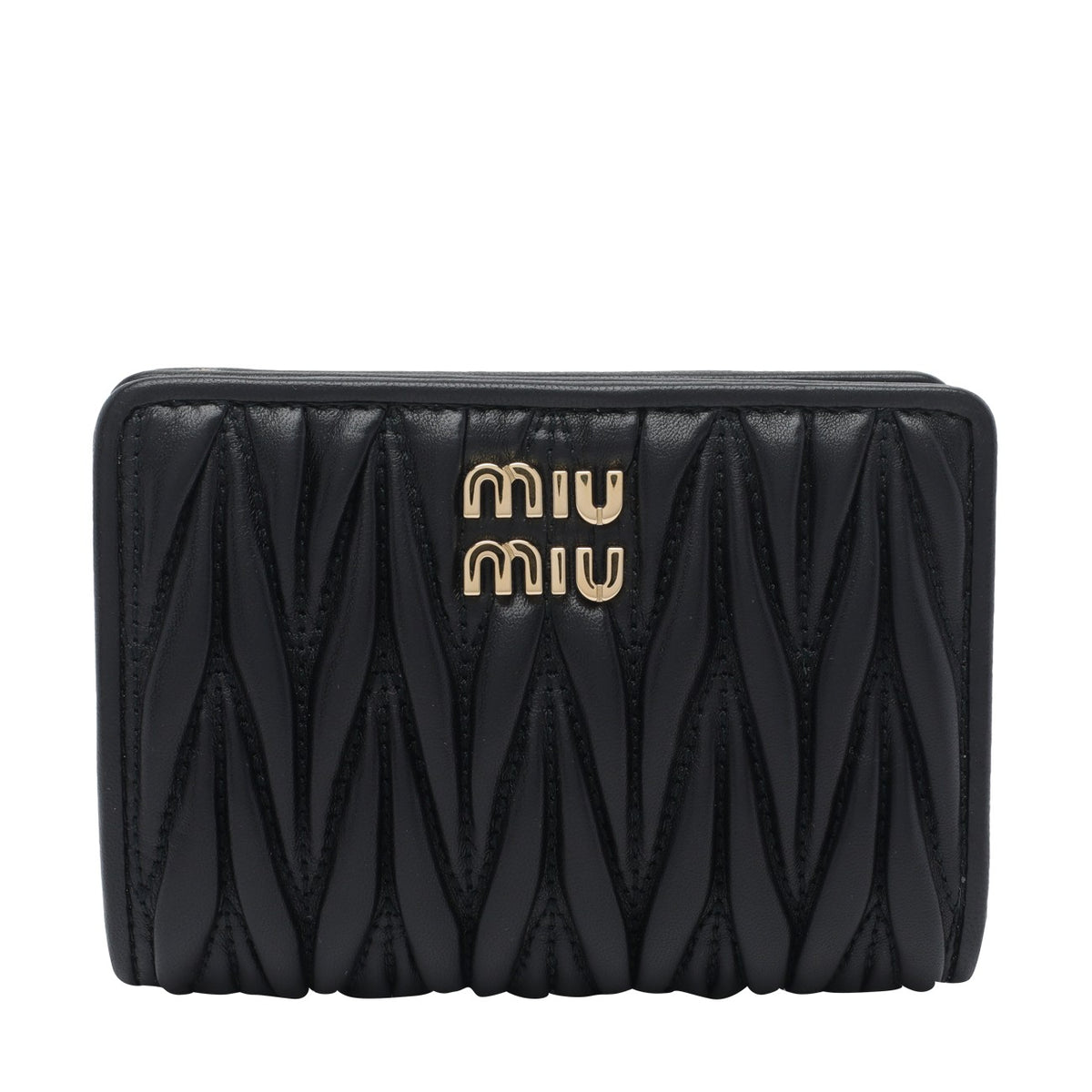 Miu Miu Women Miu Miu Logo Matelasse' Wallet