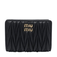 Miu Miu Women Miu Miu Logo Matelasse' Wallet