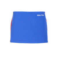 Miu Miu Women Miu Miu Logo Mini Skirt