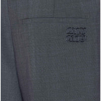 Miu Miu Women Miu Miu Logo Pants