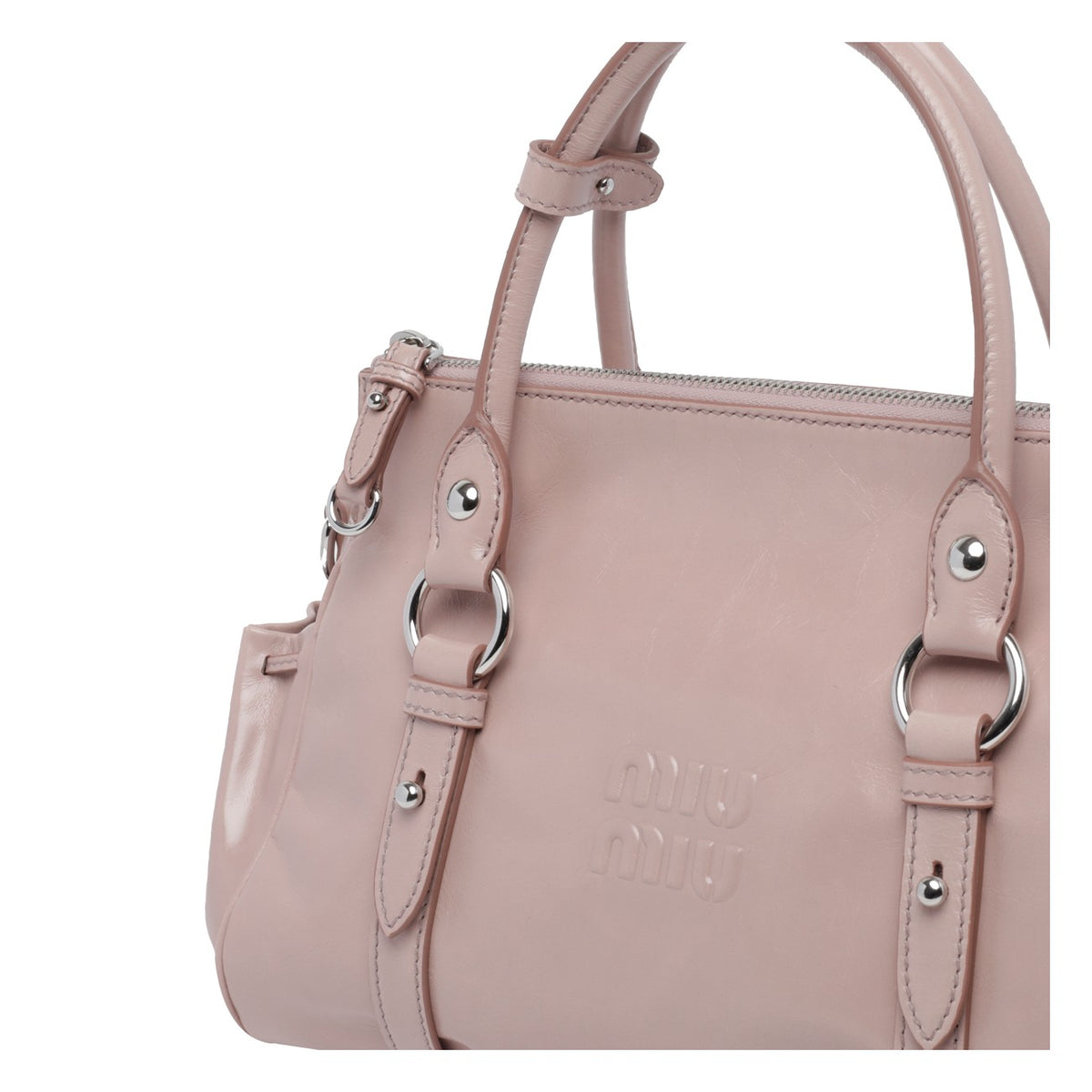 Miu Miu Women Miu Miu Shiny Leather Handbag