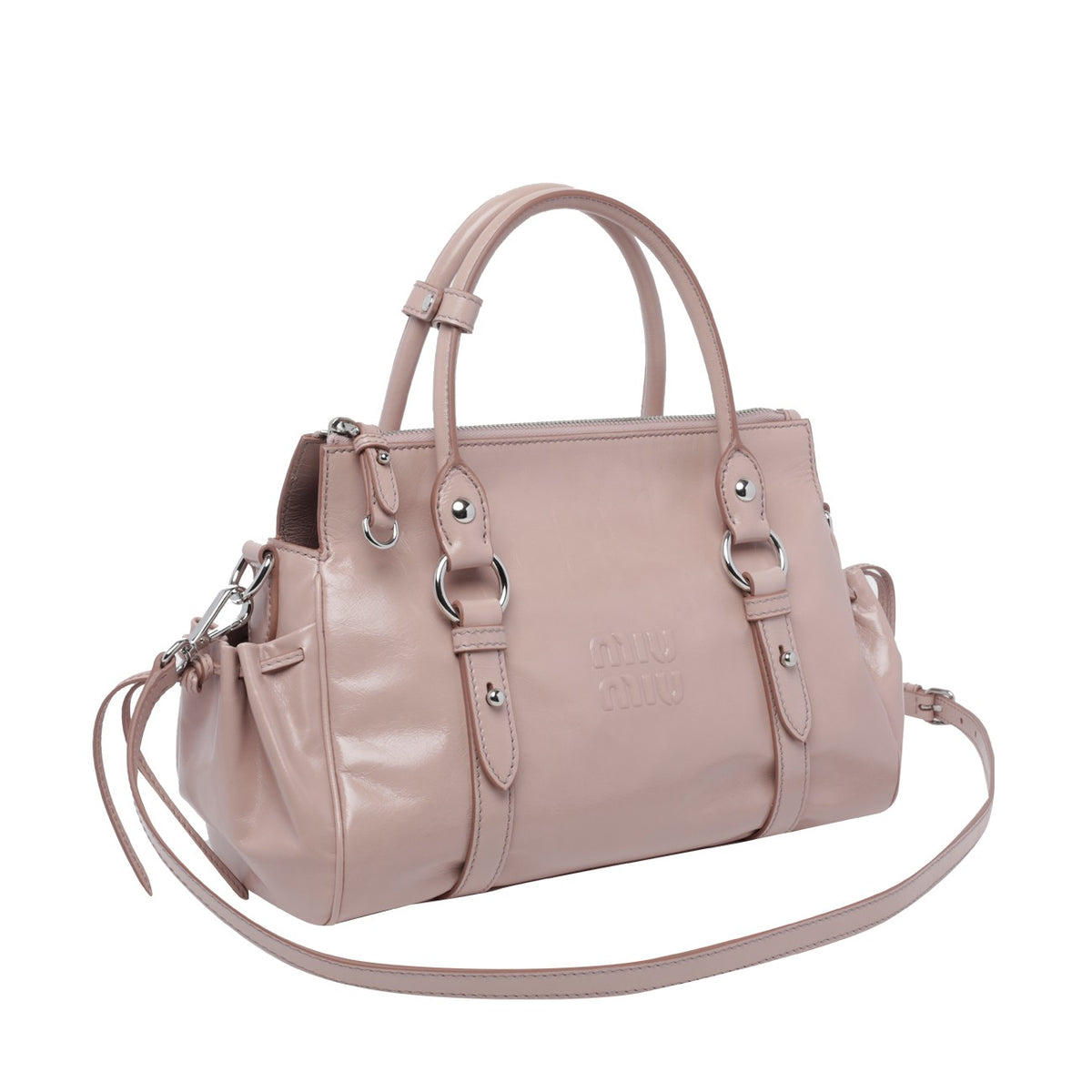 Miu Miu Women Miu Miu Shiny Leather Handbag