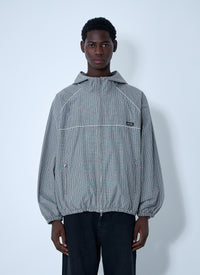 Miu Miu Men Check Hooded Jacket