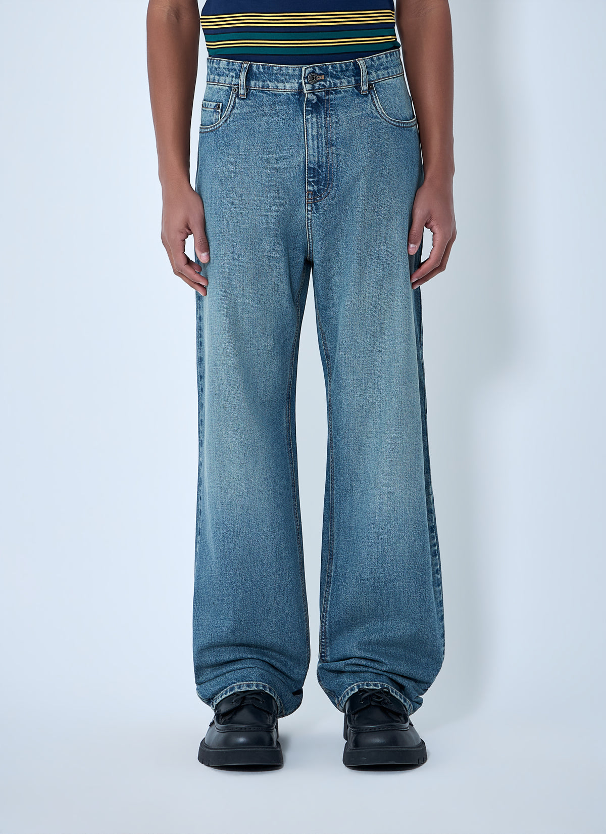 Miu Miu Men Wide-Leg Denim Jeans