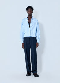 Miu Miu Men Cotton Poplin Button-Down Shirt