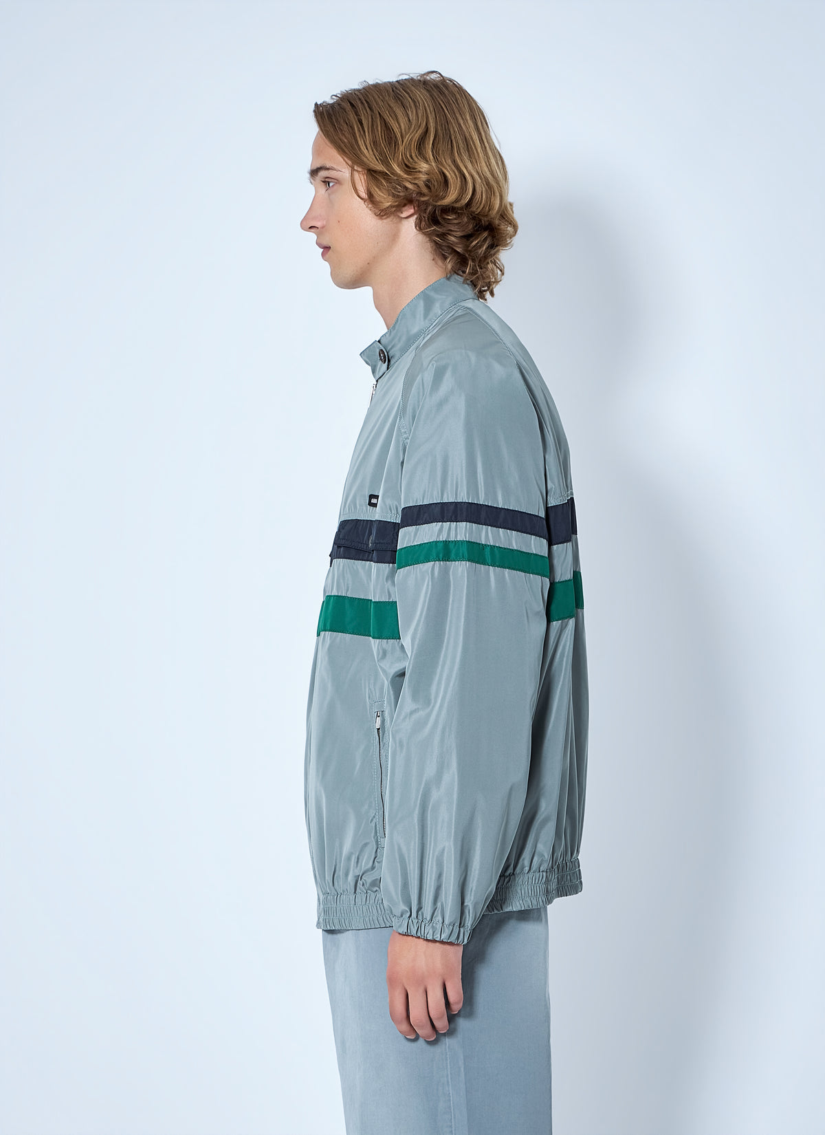Miu Miu Miu Miu Men Technical Silk Blouson Jacket