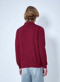 Miu Miu Miu Miu Men Striped V-Neck Polo Shirt