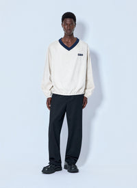 Miu Miu Men Technical Pongé Sweatshirt