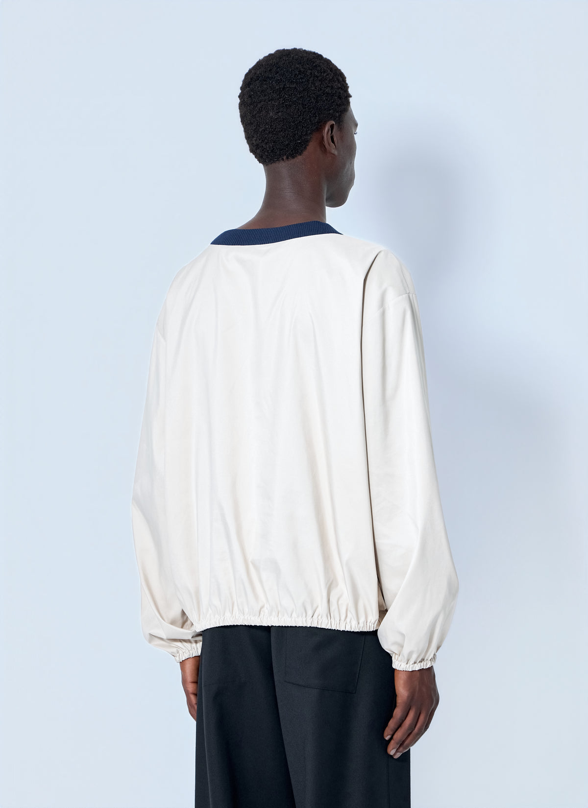 Miu Miu Men Technical Pongé Sweatshirt
