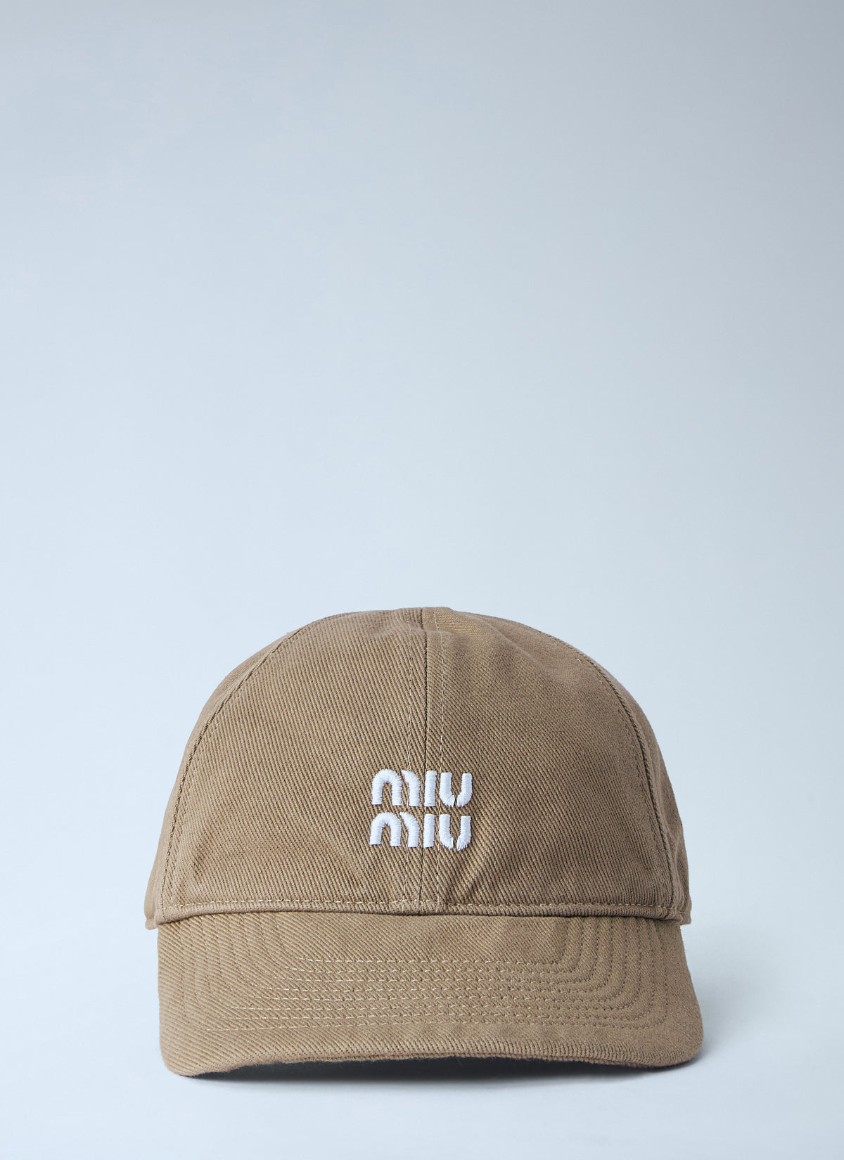 Miu Miu Miu Miu Men Embroidered Logo Cap