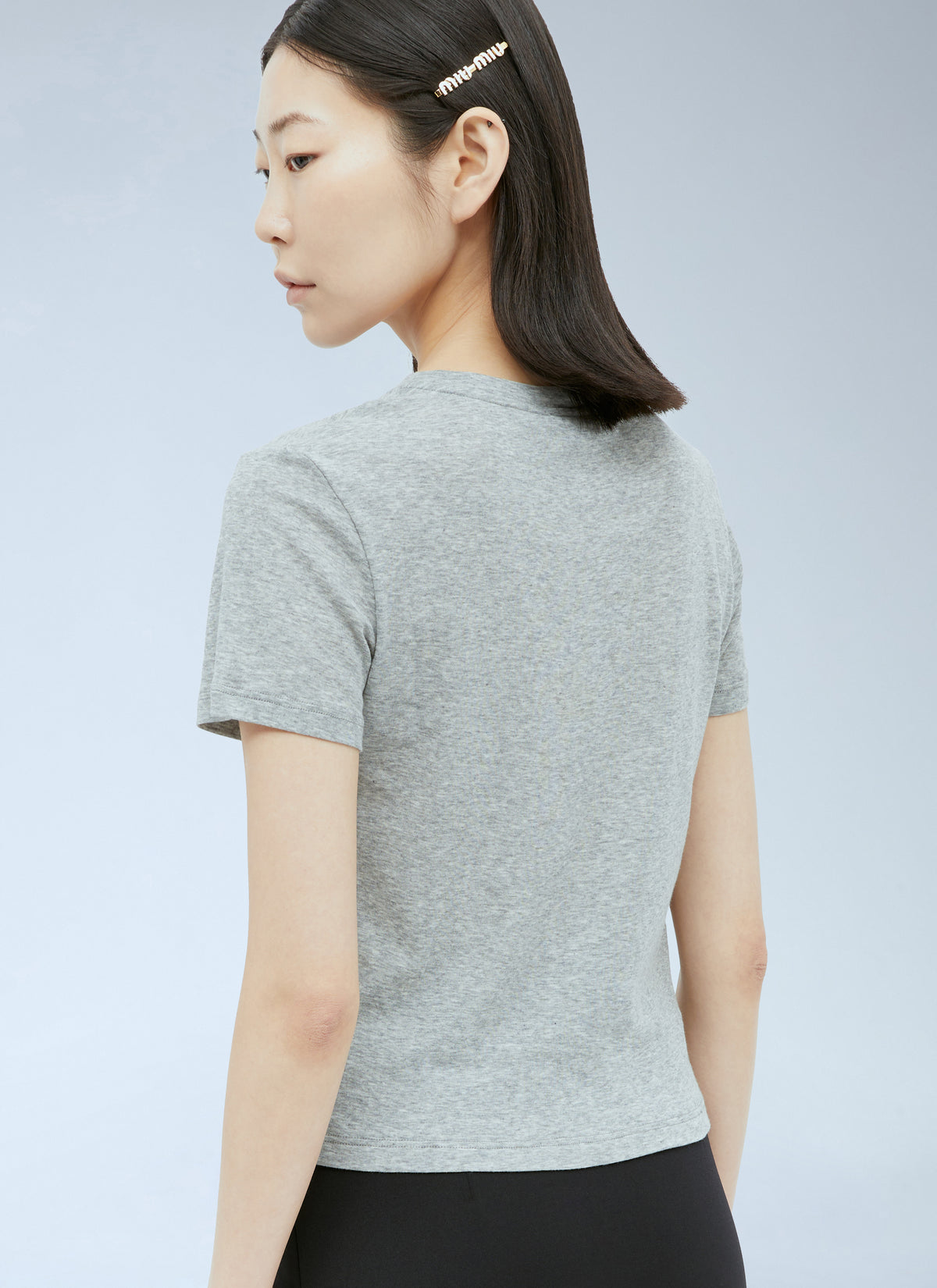 Miu Miu Women Logo Patch T-Shirt
