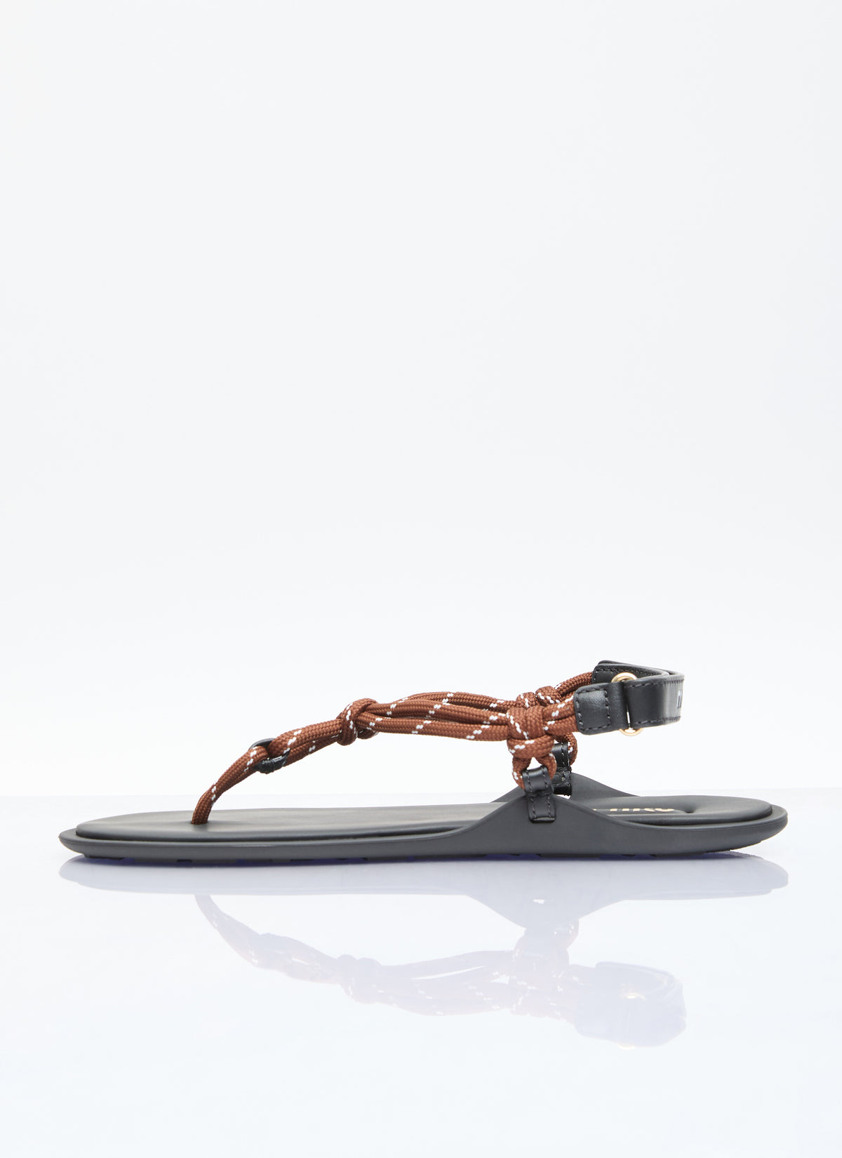 Miu Miu Miu Miu Women Riviere Cord And Leather Sandals