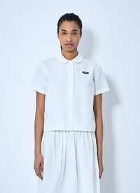 Miu Miu Women Logo Patch Shirt