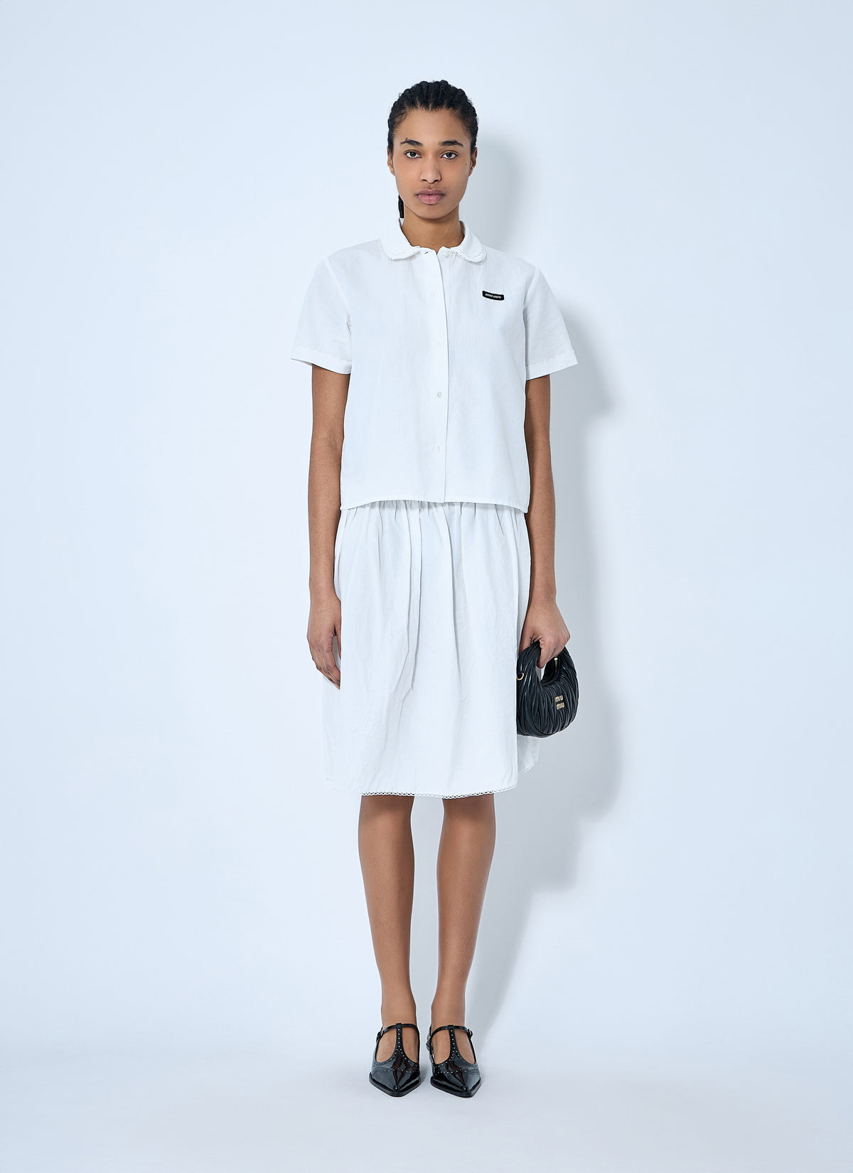 Miu Miu Women Logo Patch Shirt