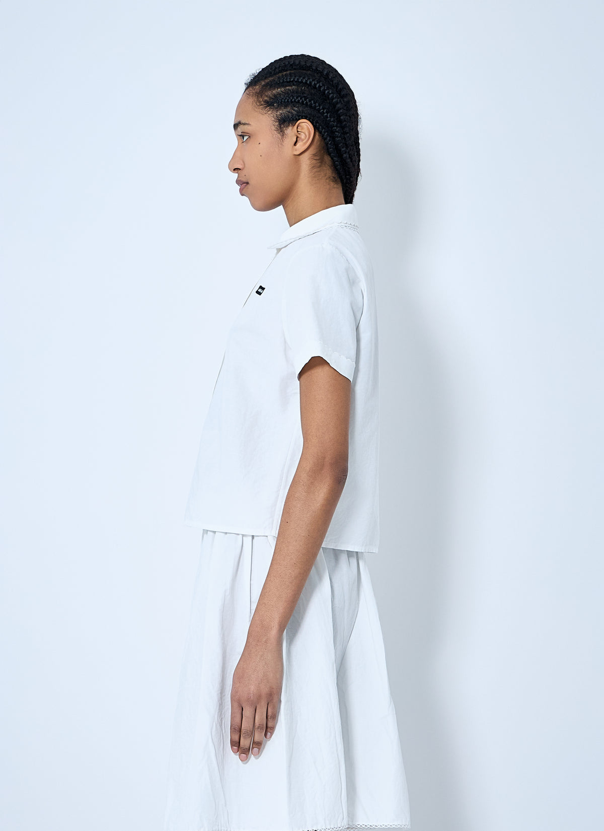 Miu Miu Women Logo Patch Shirt