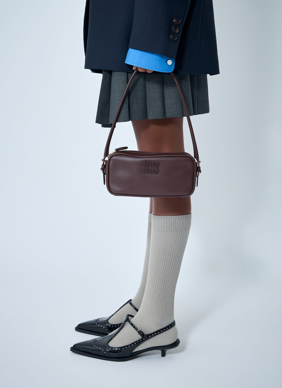 Miu Miu Women Softy Leather Shoulder Bag