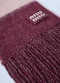 Miu Miu Miu Miu Women Logo Motif Scarf
