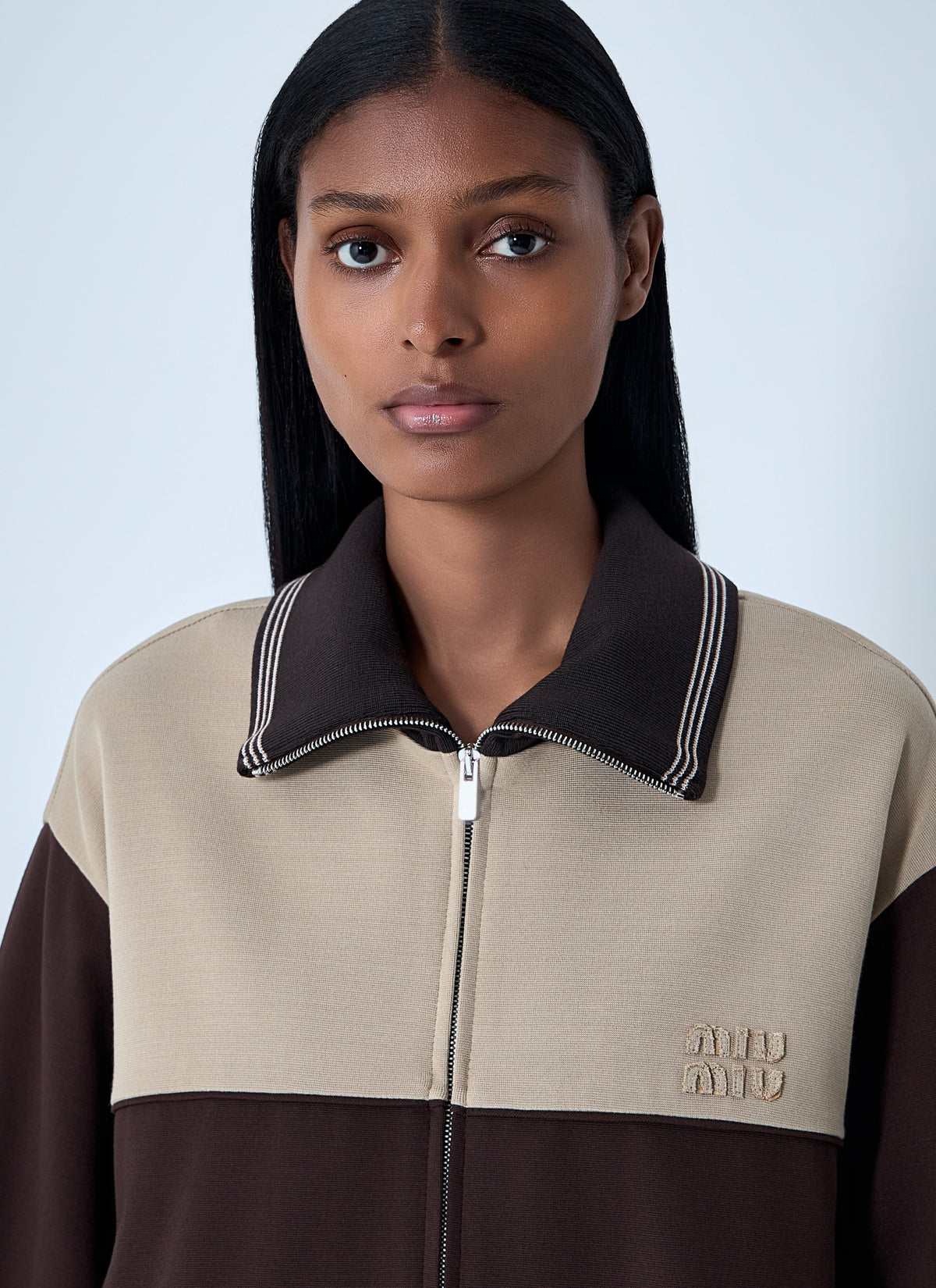 Miu Miu Miu Miu Women Contrast Panel Jacket