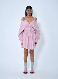 Miu Miu Women Striped Poplin Dress