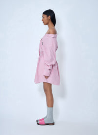 Miu Miu Women Striped Poplin Dress